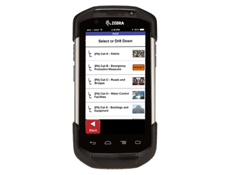 IN-A-BOX, MOBILEEPIPHANY/ZEBRA, PRELIMINARY DAMAGE ASSESSMENT, TOUCH MOBILE SOFTWARE APP LICENSE (12 MONTHS), USERS MANUAL AND 4 HOURS OF TRAINING, ZEBRA TC75 MOBILE TOUCH COMPUTER, 2-SLOT CHARGE CRAD